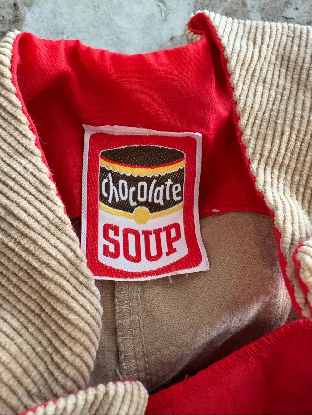 Vintage Chocolate Soup Kids Corduroy Romper Overalls Retro Preppy Size 4
